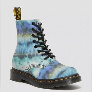 Dr. Martens 1460 Pascal Summer Tie Dye Blue Pattern Boot